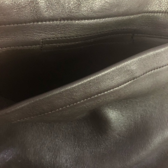 VTG Soft Genuine Deer Skin Shoulder Bag Brown Flap Front 10X11 Lined Cross~Body - Picture 7 of 7